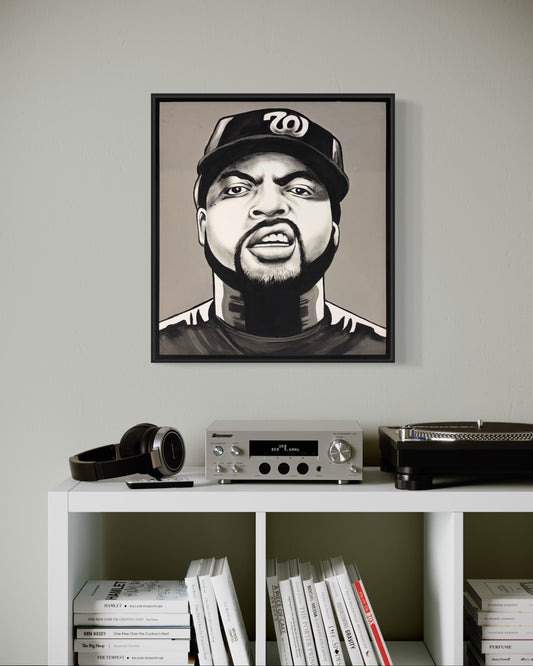 Ice Cube Canvas Hand Painted